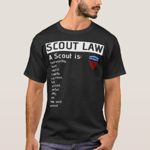 T-shirt Éclaireurs Garçons Drapeau États-Unis Amérique