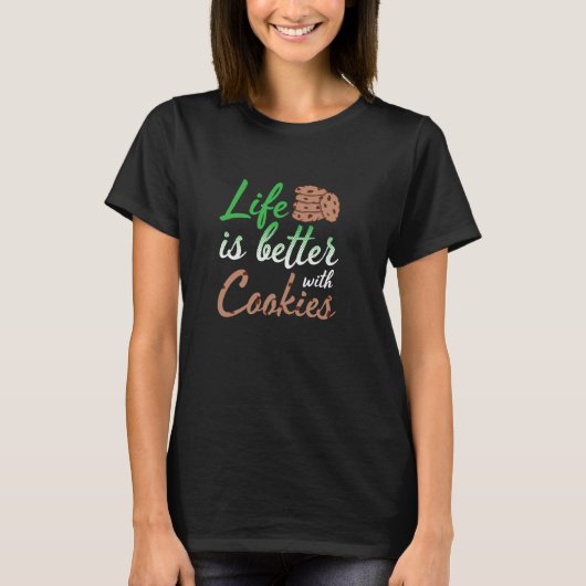T-shirt Éclaireuse de biscuits pour vendeuse de biscuits C (Devant)
