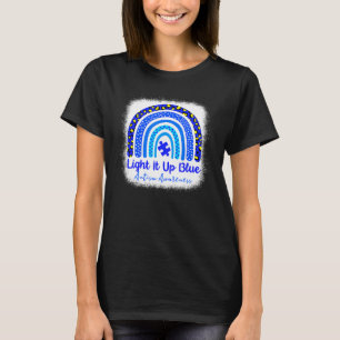 T-shirt Éclairez-le en bleu Autisme Sensibilisation Puzzle