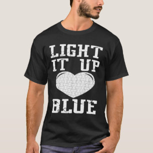T-shirt Éclairez-le en bleu Pièce de puzzle Sensibilisati