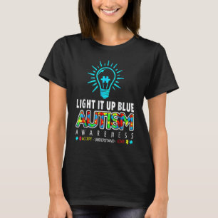 T-shirt Éclairez-le en bleu pour la sensibilisation à l'au