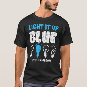 T-shirt Éclairez-le en bleu pour la sensibilisation à l'au