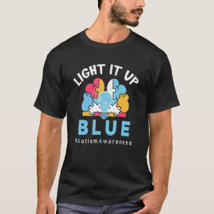T-shirt Éclairez-le en bleu pour l'autisme
