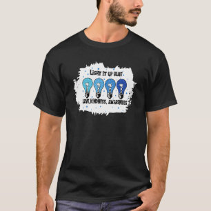 T-shirt Éclairez-le en bleu Présent de sensibilisation à l