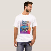 T-shirt Éclat de la vie avec papillon (Devant entier)