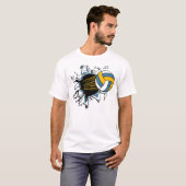T-shirt Éclat de volleyball (Devant entier)