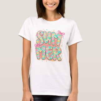 T-shirt Éclat Floral d'Hibiscus d'Été