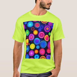 T-shirt Éclatement de cercle néon
