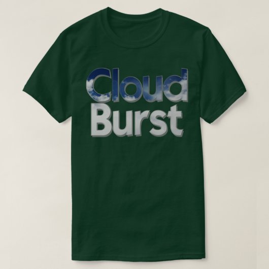 T-shirt Éclatement du nuage (Design devant)