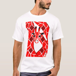 T-shirt EclecDeck 6 des girafes de diamants - blanc