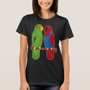 T-shirt Eclectus Parrot Adorable Couple Oiseaux Mignons De