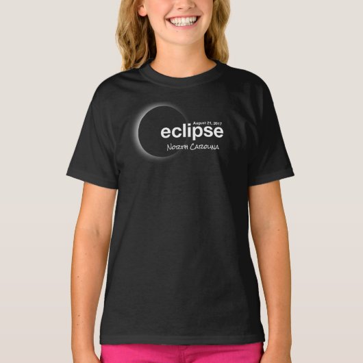 T-shirt Eclipse 2017 - Caroline du Nord (Devant)