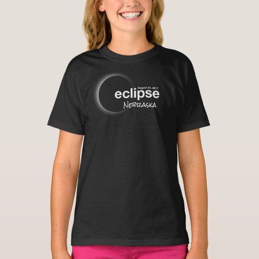 T-shirt Eclipse 2017 - Nebraska (Devant)