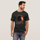 T-shirt Éclipse annuelle 14 oct. 2023 et éclipse totale d' (Devant entier)