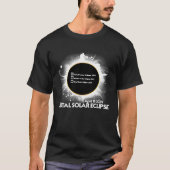 T-shirt Eclipse Checklist Total Solar Eclipse April 8 2024 (Devant)