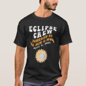 T-shirt Eclipse Crew American Solar Eclipse 8 avril 2024 (Devant)