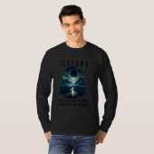 T-shirt Éclipse d'Islande 2026 12 août Éclipse solaire tot (Devant entier)