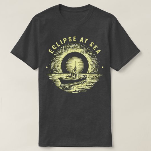 T-shirt éclipse en mer 1 (Design devant)