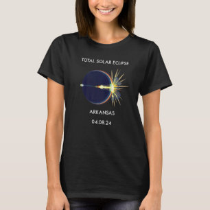 T-shirt Eclipse Flare 04 08 24 Total Solaire Eclipse Arkan
