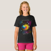 T-shirt Eclipse Flare 04.08.24 Total Solaire Eclipse USA (Devant entier)