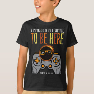 T-shirt Eclipse Gamer Pause Mon Jeu Avril 8 Hommes Garçons