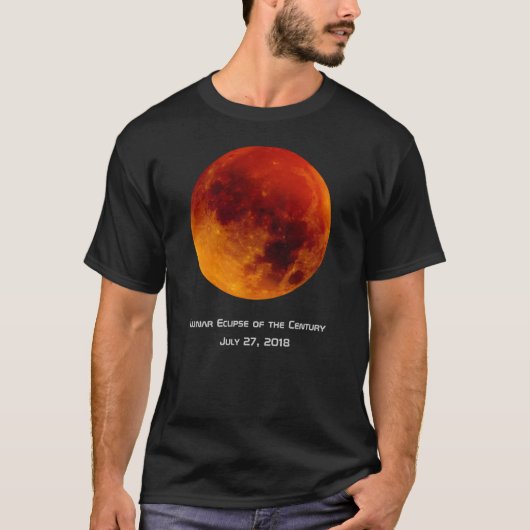 T-shirt Éclipse lunaire du siècle (Devant)