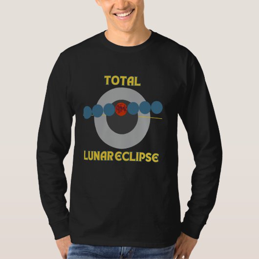 T-shirt Éclipse lunaire totale (Devant)