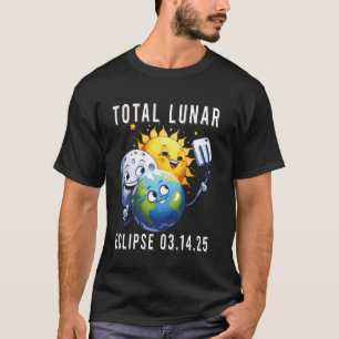 T-shirt Éclipse Lunaire Totale 14 Mars 2025 Astronomie Sol