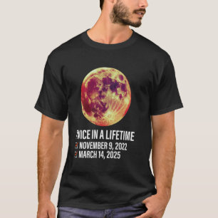 T-shirt Éclipse lunaire totale de la vie deux fois le 14 m