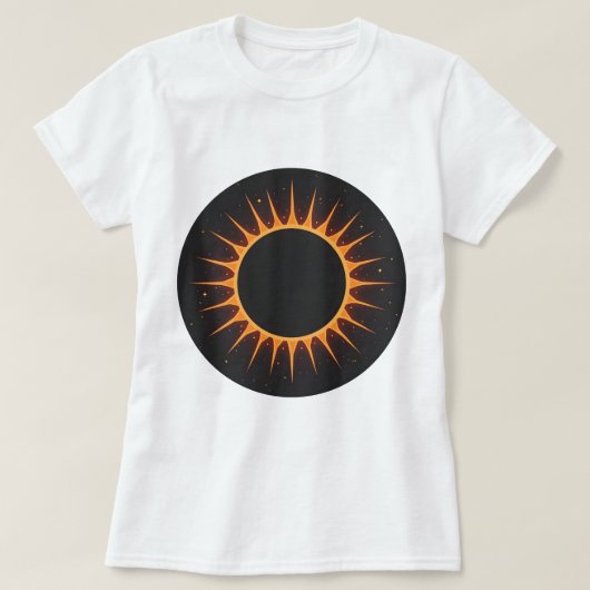 T-shirt éclipse solaire (Design devant)