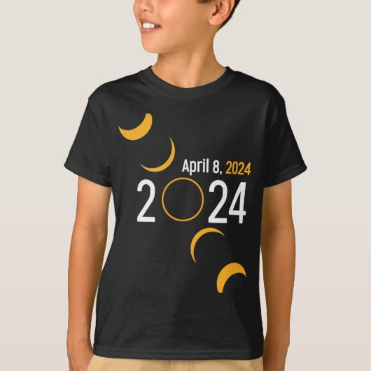 T-shirt Éclipse solaire 2024 (Devant)