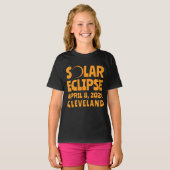 T-shirt Éclipse solaire 2024 Cleveland Ohio (Devant entier)