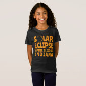 T-Shirt Éclipse solaire 2024 Indiana (Devant entier)