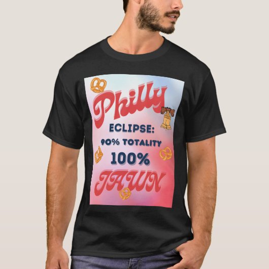 T-shirt Éclipse solaire amis Philly Jawn (Devant)