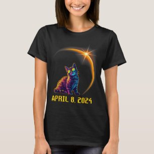 T-shirt Éclipse Solaire Chat Éclipse Solaire