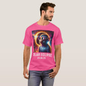 T-shirt Éclipse solaire de totalité 04 08 24 Singe Astrono (Devant entier)