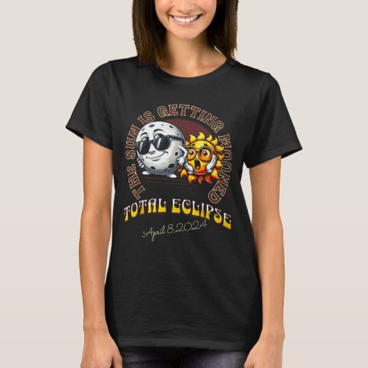 T-shirt Éclipse solaire du soleil éclipsé par la lune (Devant)
