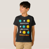 T-shirt Éclipse solaire Éclipse lunaire Illustration de l' (Devant entier)
