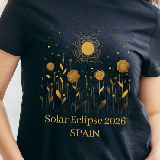 T-Shirt Éclipse Solaire Floral 2026