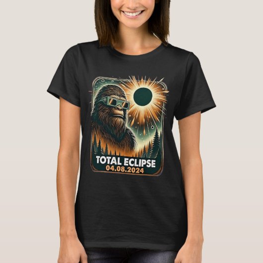 T-shirt Éclipse solaire totale (Devant)
