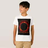 T-shirt Éclipse solaire totale (Devant entier)