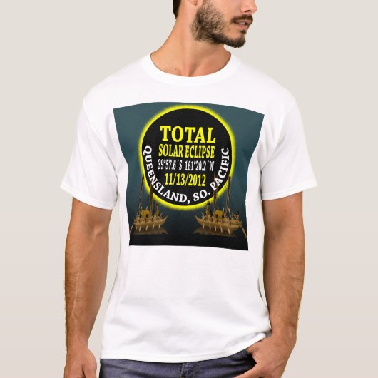 T-shirt Éclipse solaire totale 11/13/2012 (Devant)
