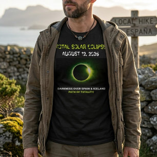 T-shirt Éclipse solaire totale 12 août 2026 Espagne Island