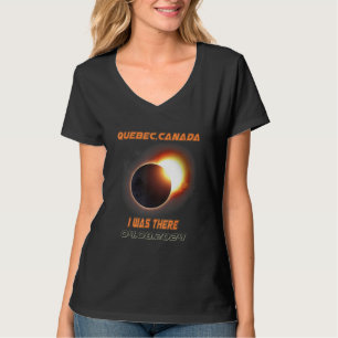 T-shirt Éclipse solaire totale 2024 Québec Canada 1