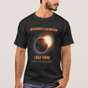 T-shirt Éclipse solaire totale 2024 Québec Canada 1