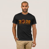 T-shirt Éclipse solaire totale 2026 (Devant entier)