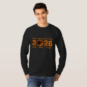 T-shirt Éclipse solaire totale 2026 (Devant entier)