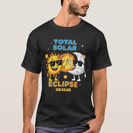 T-shirt Éclipse solaire totale 2026 (Devant)
