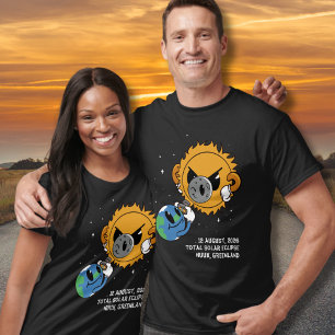 T-shirt Éclipse solaire totale 2026 Groenland Photobomb