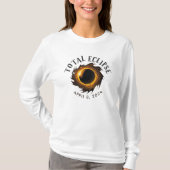 T-shirt Éclipse solaire totale 24 avril, 2024 (Devant)